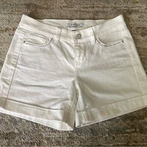 White House Black Market White Jean Shorts